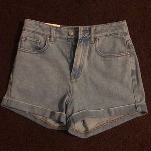 Jean mom shorts